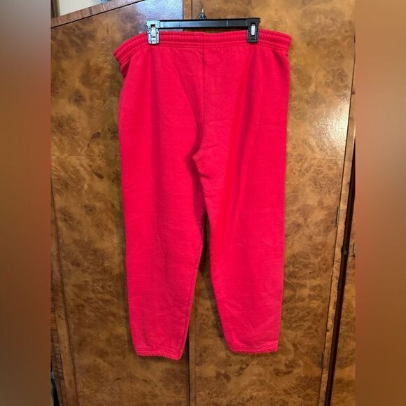 Retro Vibrant Red Sweatpants - Picture 5 of 6